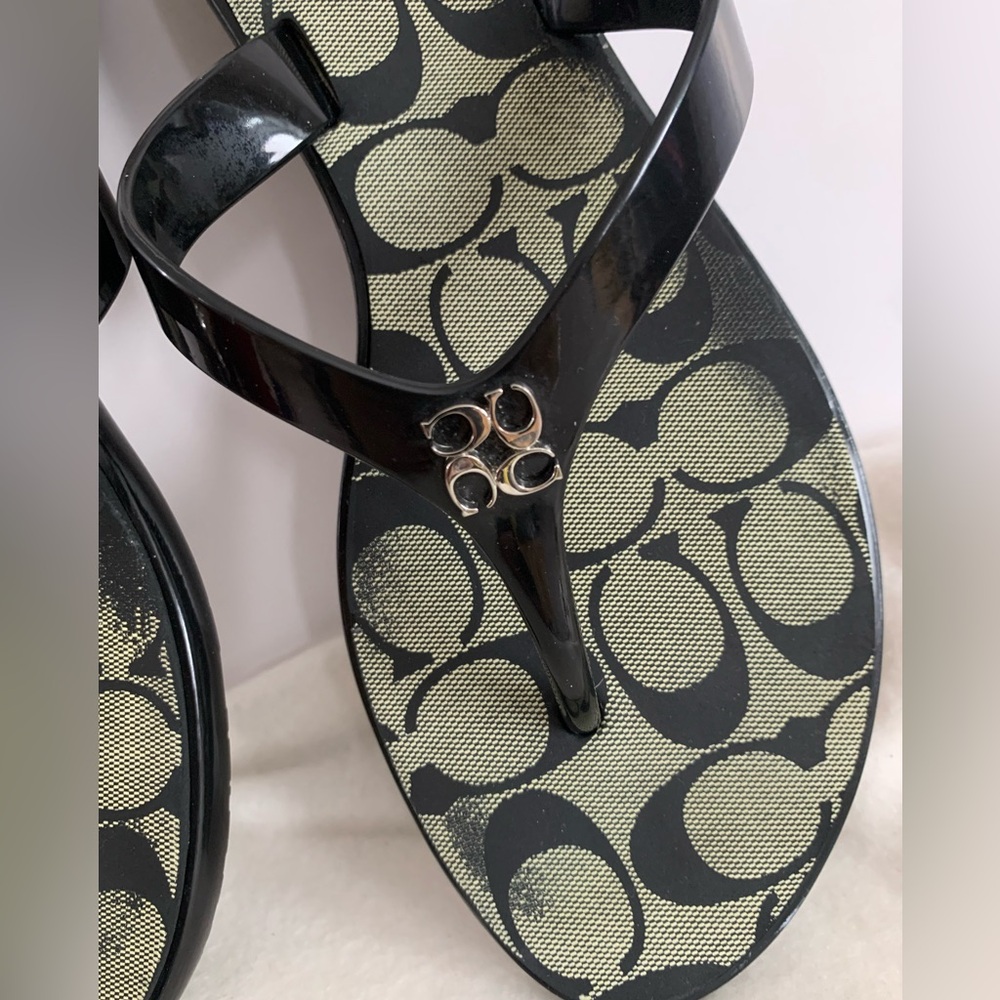 Coach Black Flip Flops for Women